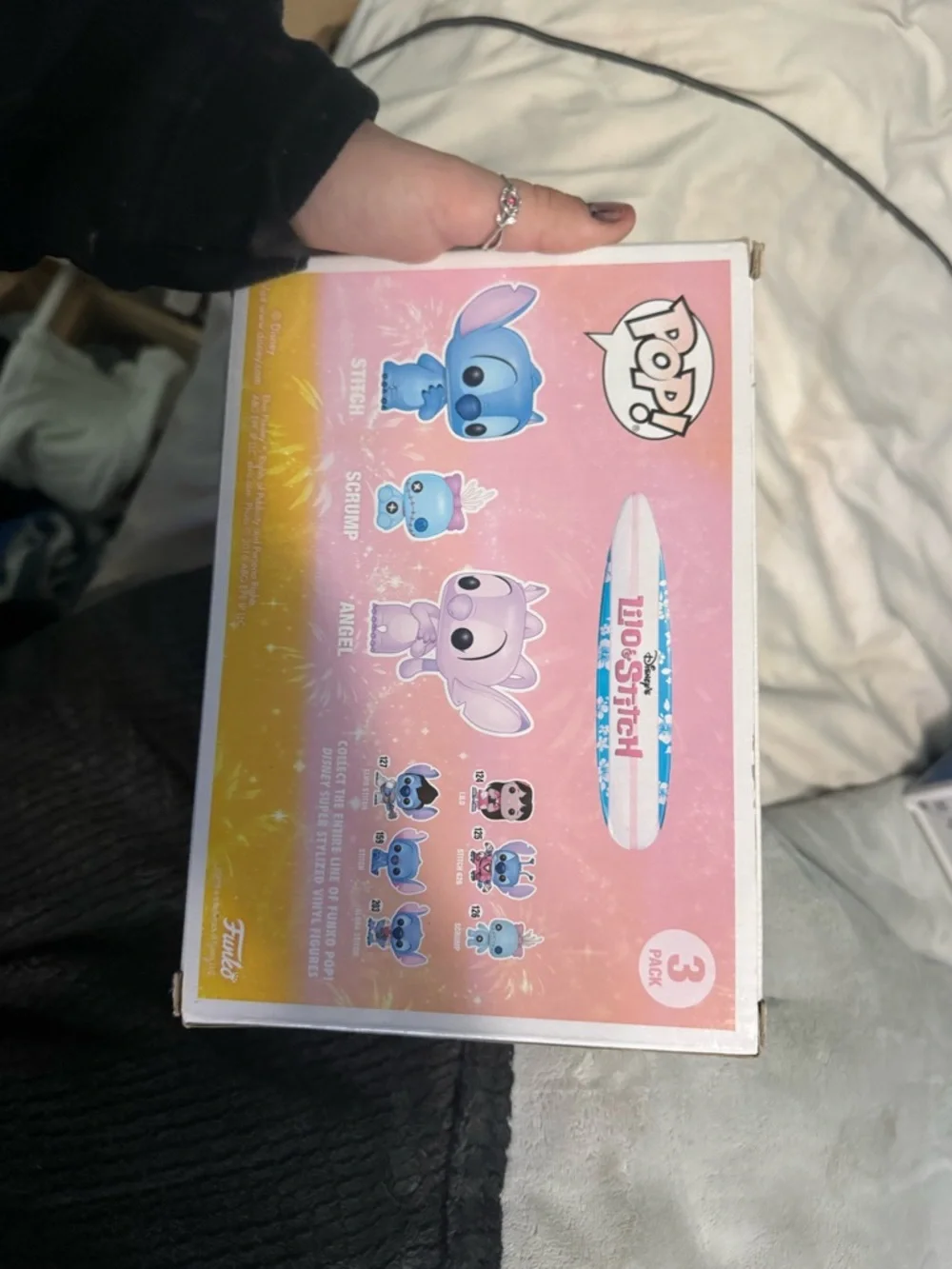 Funko Pop! Stitch, Scrump & Angel 3-Pack - Blue, Pink, Teal